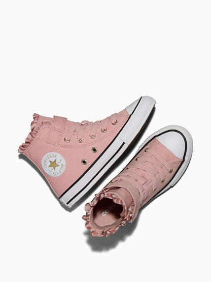 Converse Pink Chuck Taylor All Star Frills High Trainers - image 5