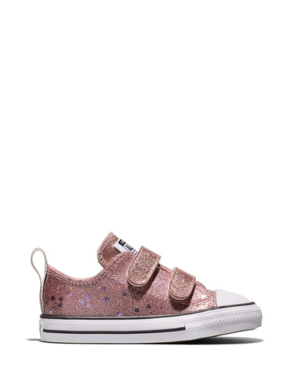 Dsiney Kidz - Converse Pink Chuck Taylor Glitter Sequins Low Trainers image 3