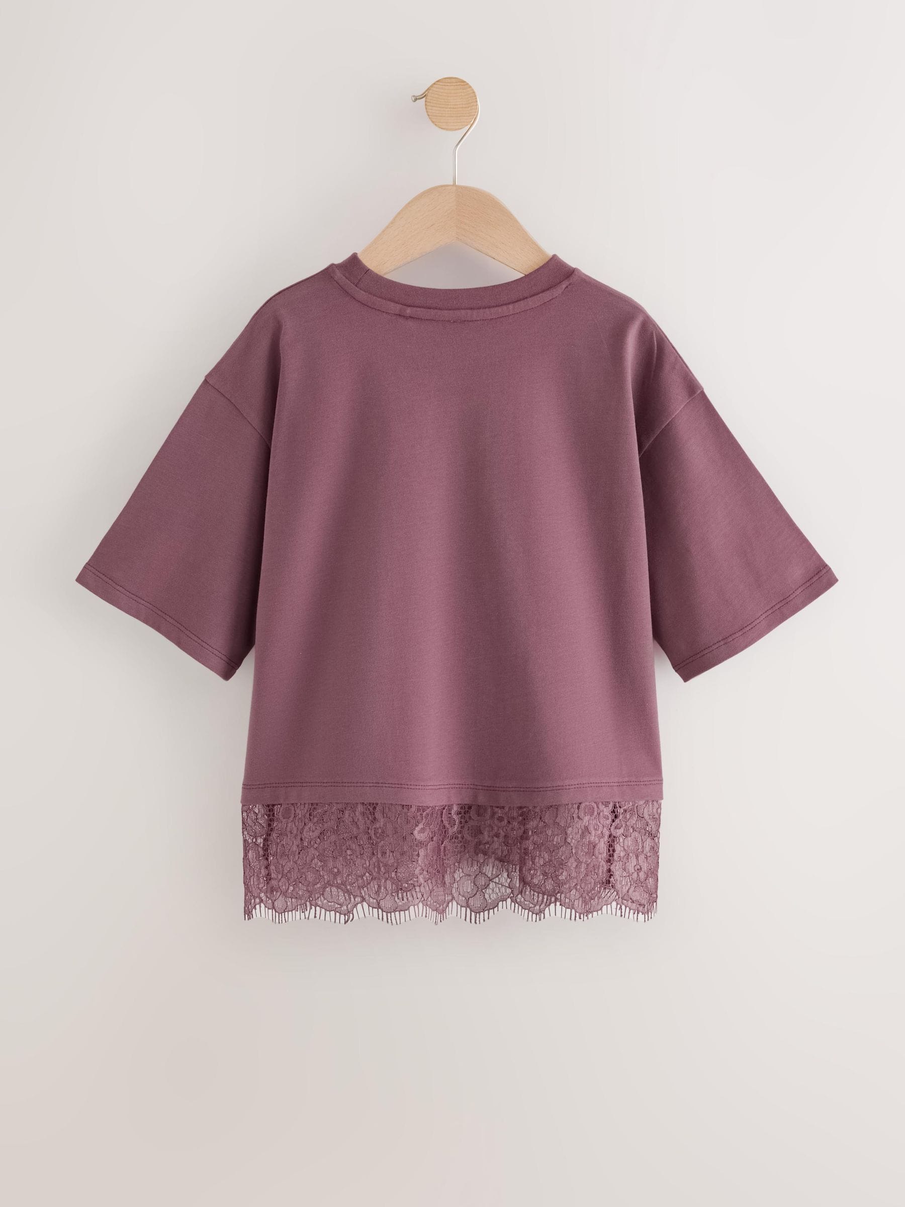 Dsiney Kidz - Berry Lace Hem T-Shirt (3-16yrs) image 5