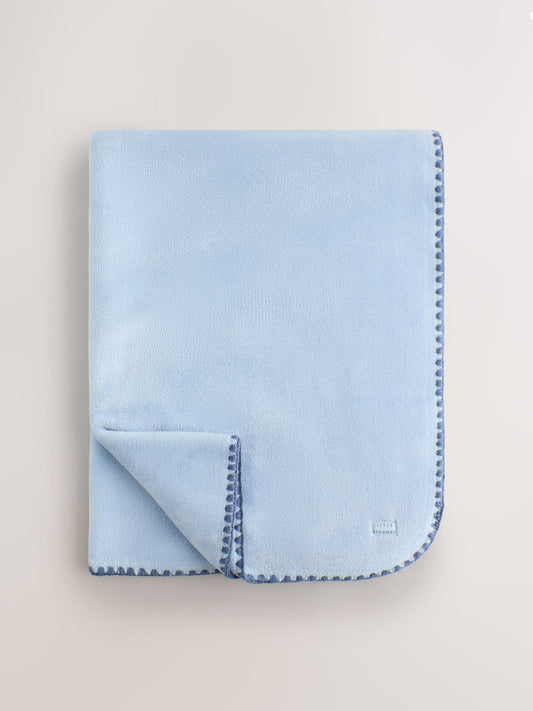 Blue Supersoft Fleece Baby Blanket - image 1