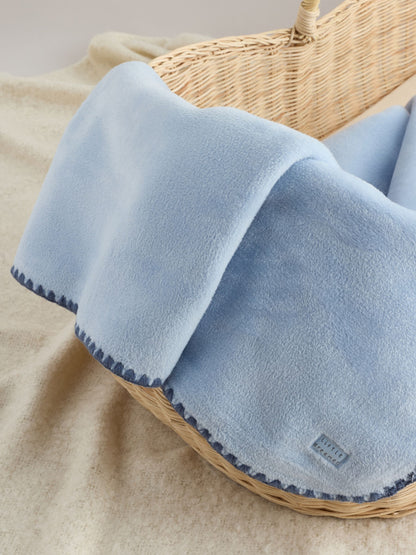 Blue Supersoft Fleece Baby Blanket - image 3