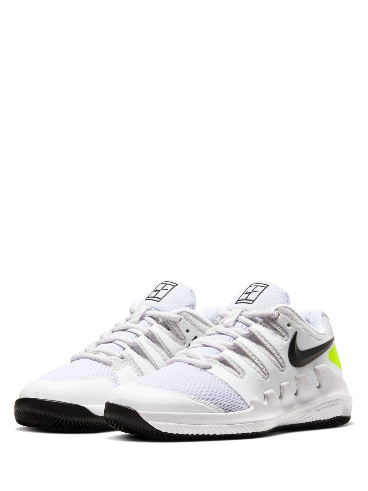 Nike White Volt NikeCourt Junior Vapor X Little/Tennis Trainers - image 4