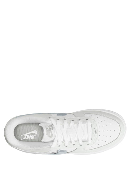 Nike White/Grey Silver Youth Air Force 1 Trainers - image 2