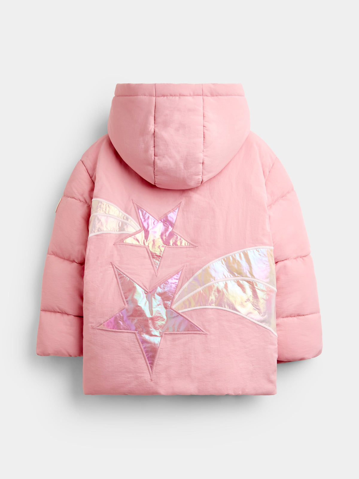 JoJo Maman Bébé Pink Metallic Puffer Jacket - image 2