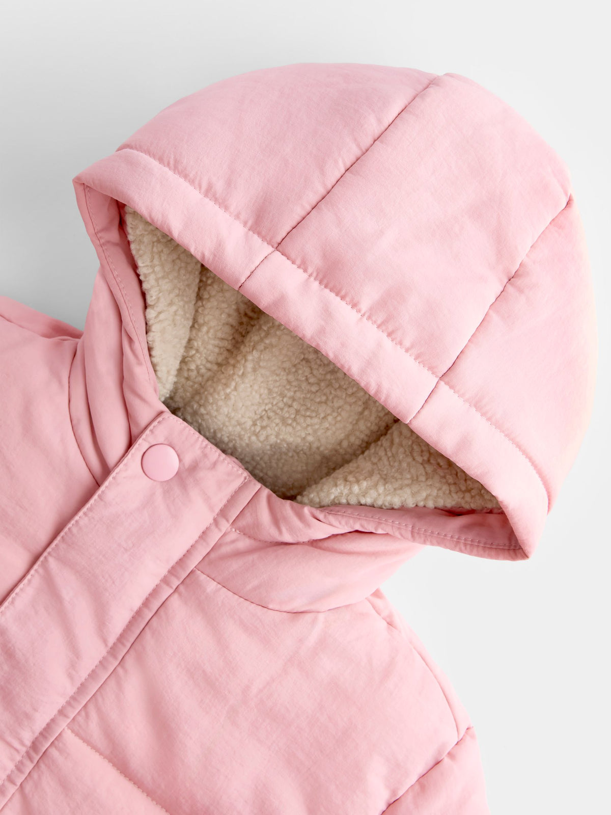 JoJo Maman Bébé Pink Metallic Puffer Jacket - image 3