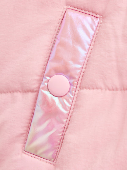 JoJo Maman Bébé Pink Metallic Puffer Jacket - image 4