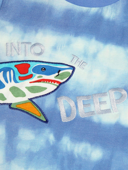 Monsoon Blue Shark Tie Dye T-Shirt image 4