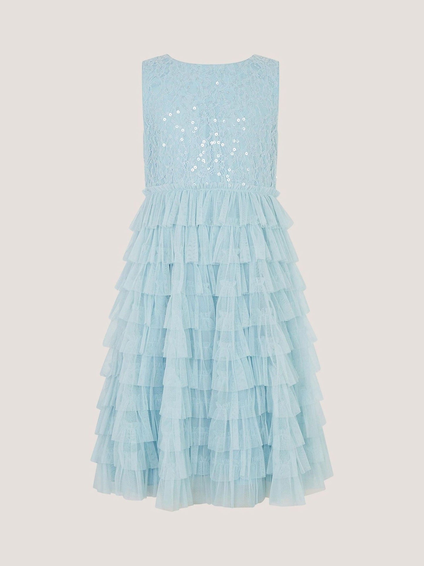 Monsoon Blue Taylor Sequin Lace Tiered Party Dress image 2