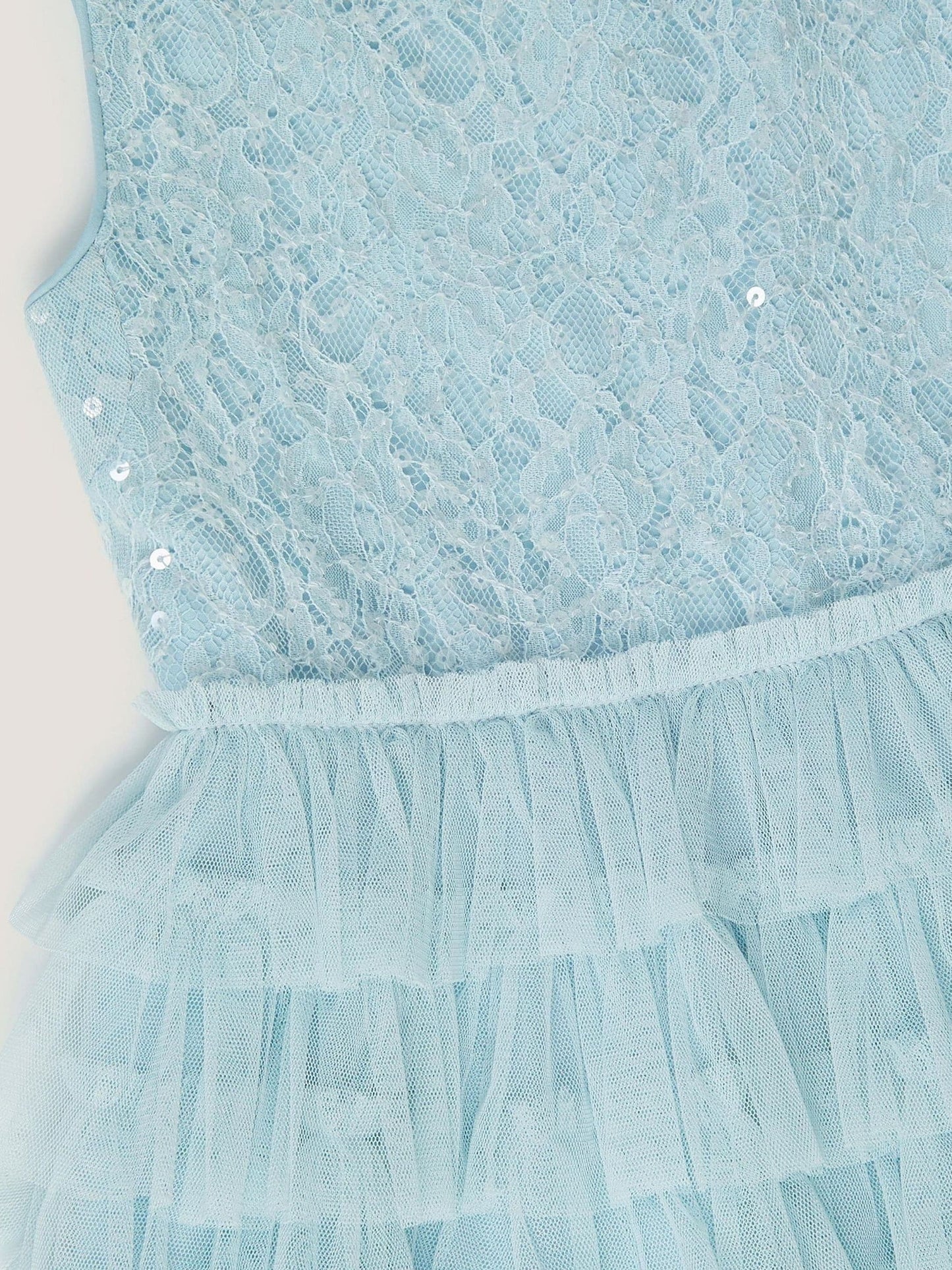 Monsoon Blue Taylor Sequin Lace Tiered Party Dress image 4