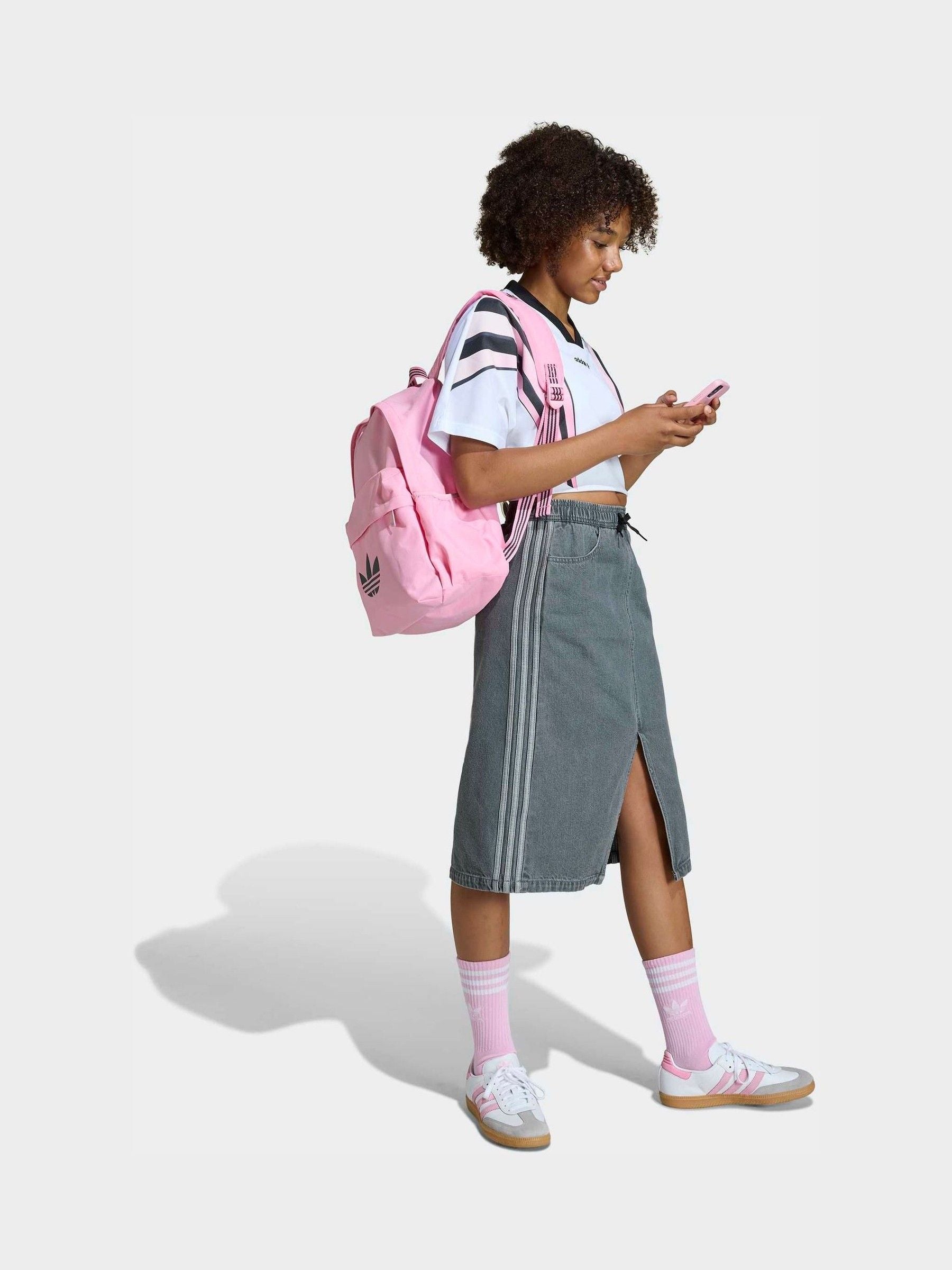 Dsiney Kidz - adidas Originals Grey Washed Denim Midi Skirt image 3