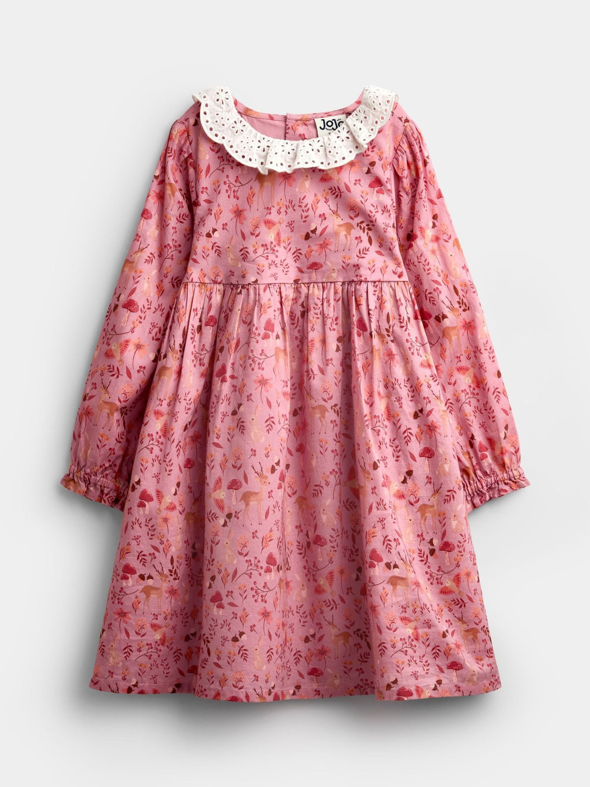 JoJo Maman Bébé Dark Red Woodland Character Dress & Knitted Vest Set - image 2