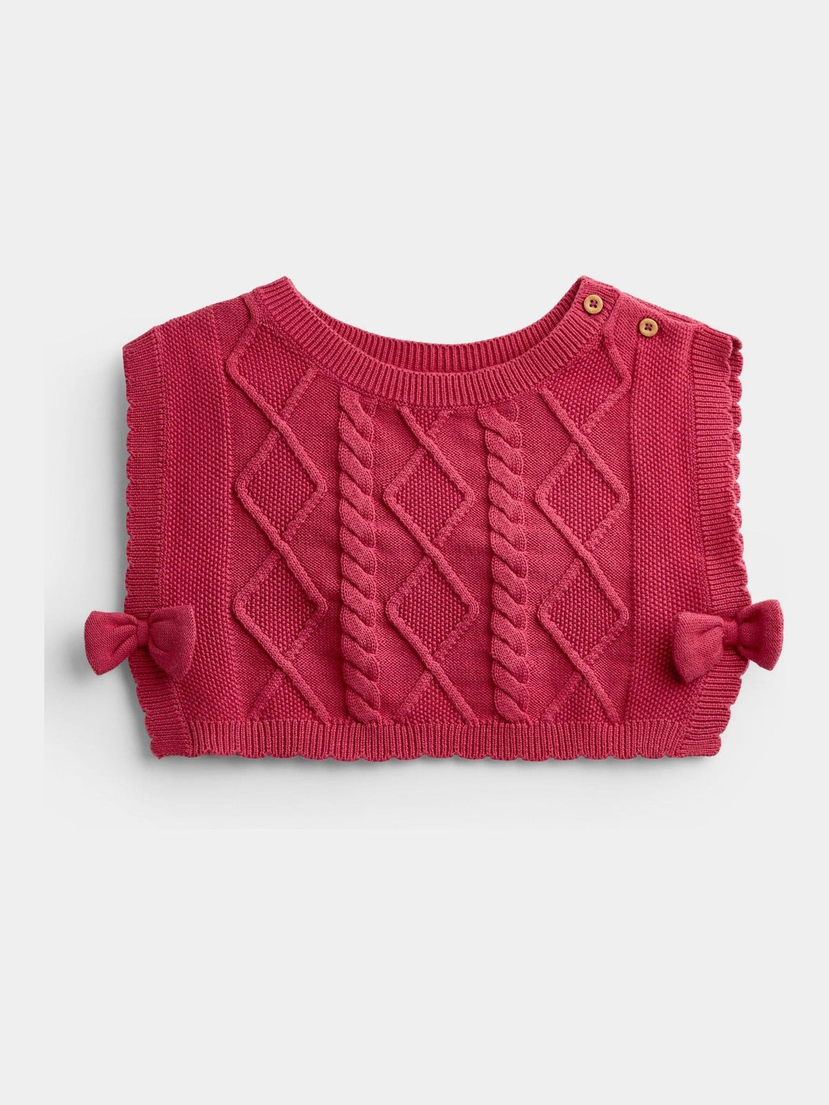 JoJo Maman Bébé Dark Red Woodland Character Dress & Knitted Vest Set - image 4