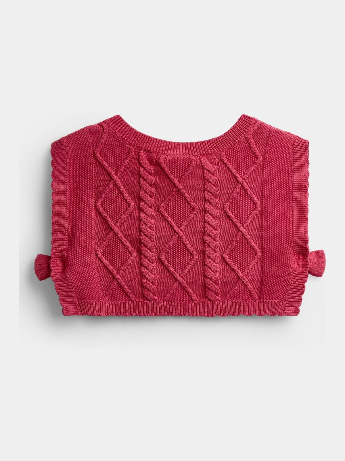 JoJo Maman Bébé Dark Red Woodland Character Dress & Knitted Vest Set - image 5