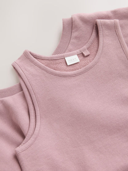 Pink Off Shoulder Sweatshirt and Joggers Set (3-16yrs) - image 10