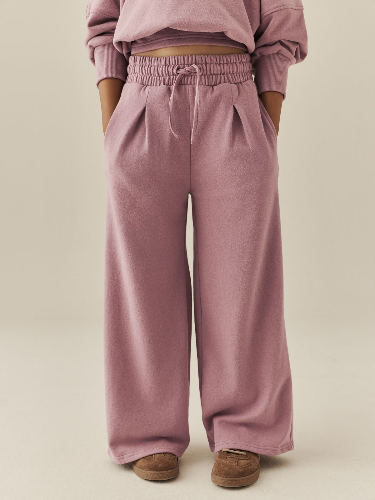 Pink Off Shoulder Sweatshirt and Joggers Set (3-16yrs) - image 4