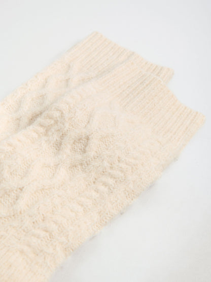 Lipsy Cream Cable Knit Bed Socks - image 3