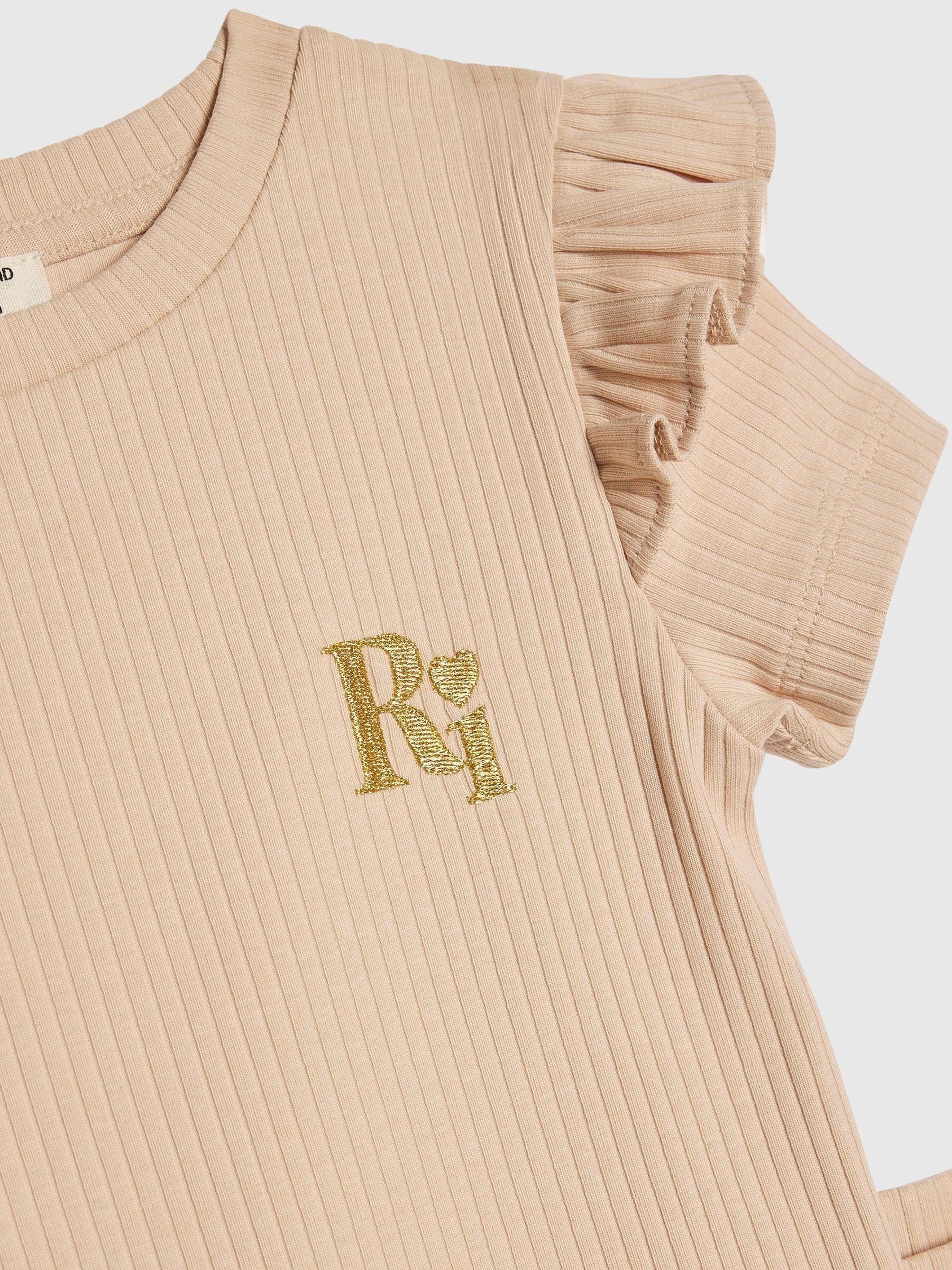 River Island Brown Peplum Top & Leggings Set image 4