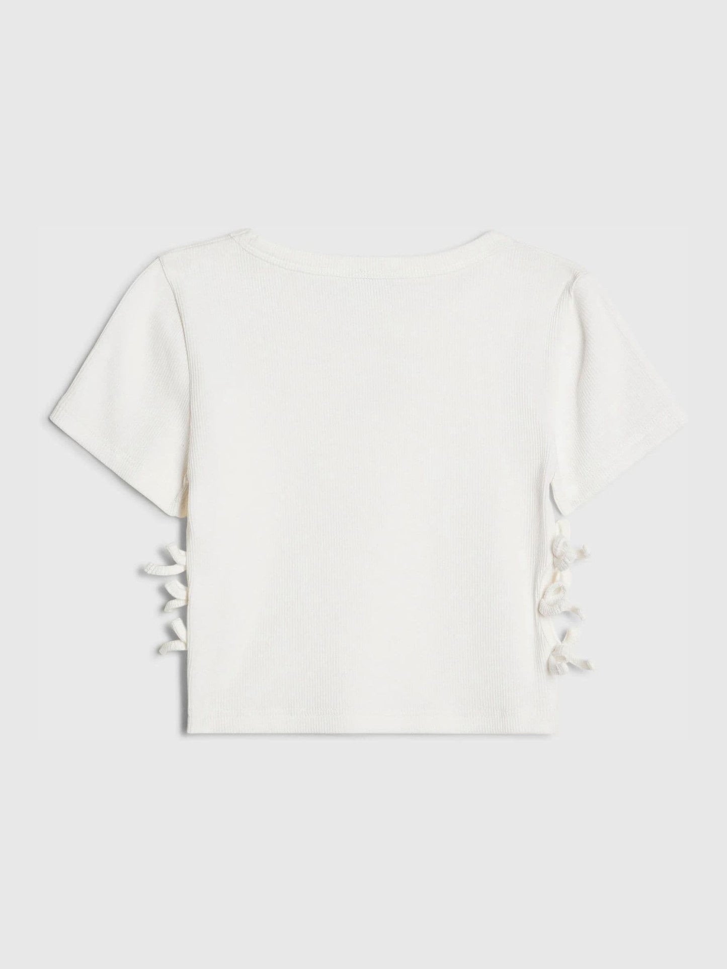 Dsiney Kidz - River Island White 3D Bow Ribbed Top image 2