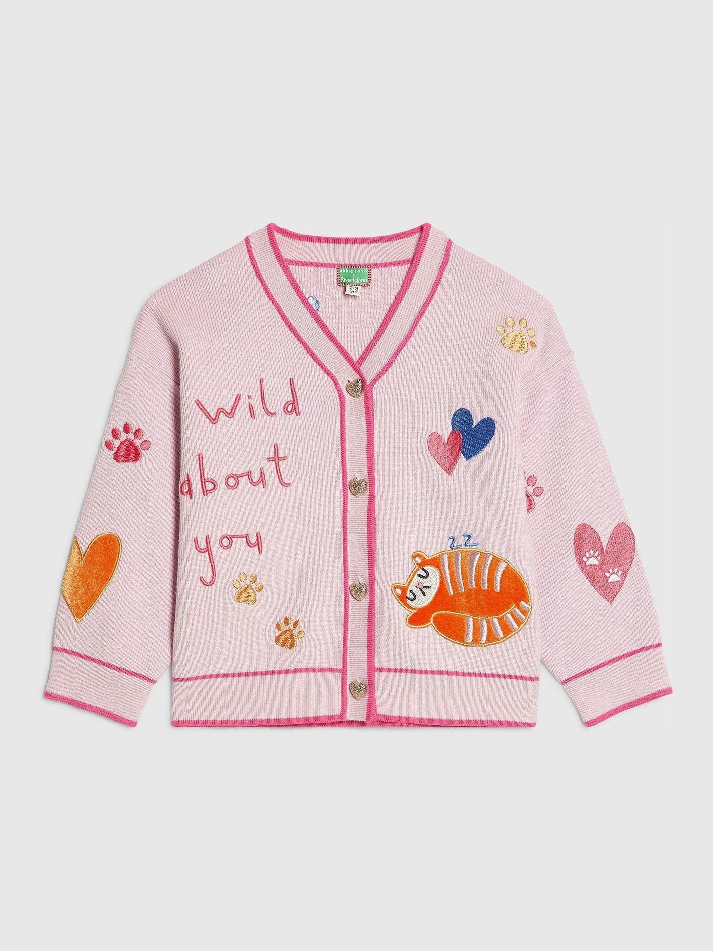 Dsiney Kidz - River Island Pink Abbie Rosie Cardigan image 3