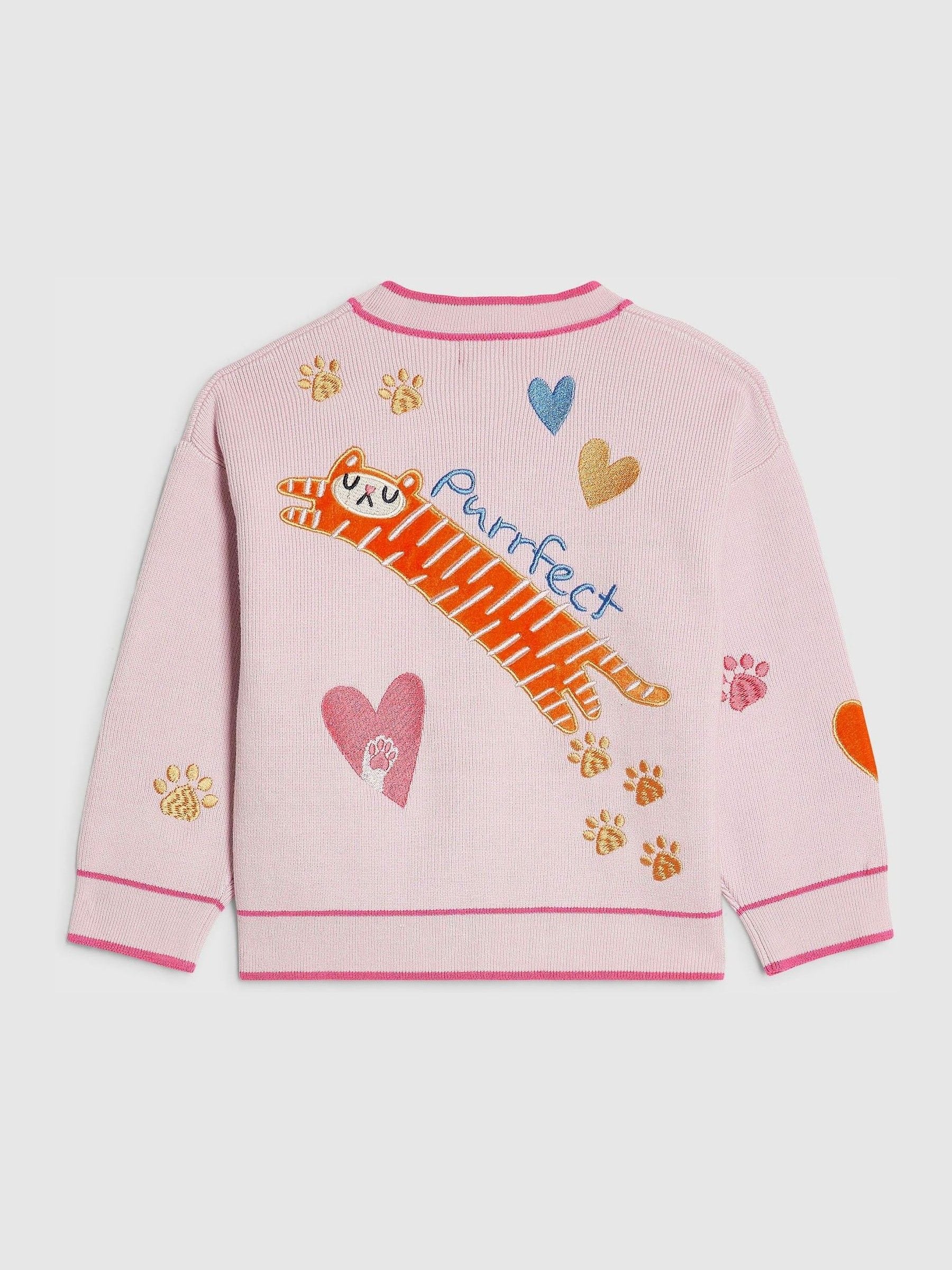 Dsiney Kidz - River Island Pink Abbie Rosie Cardigan image 4