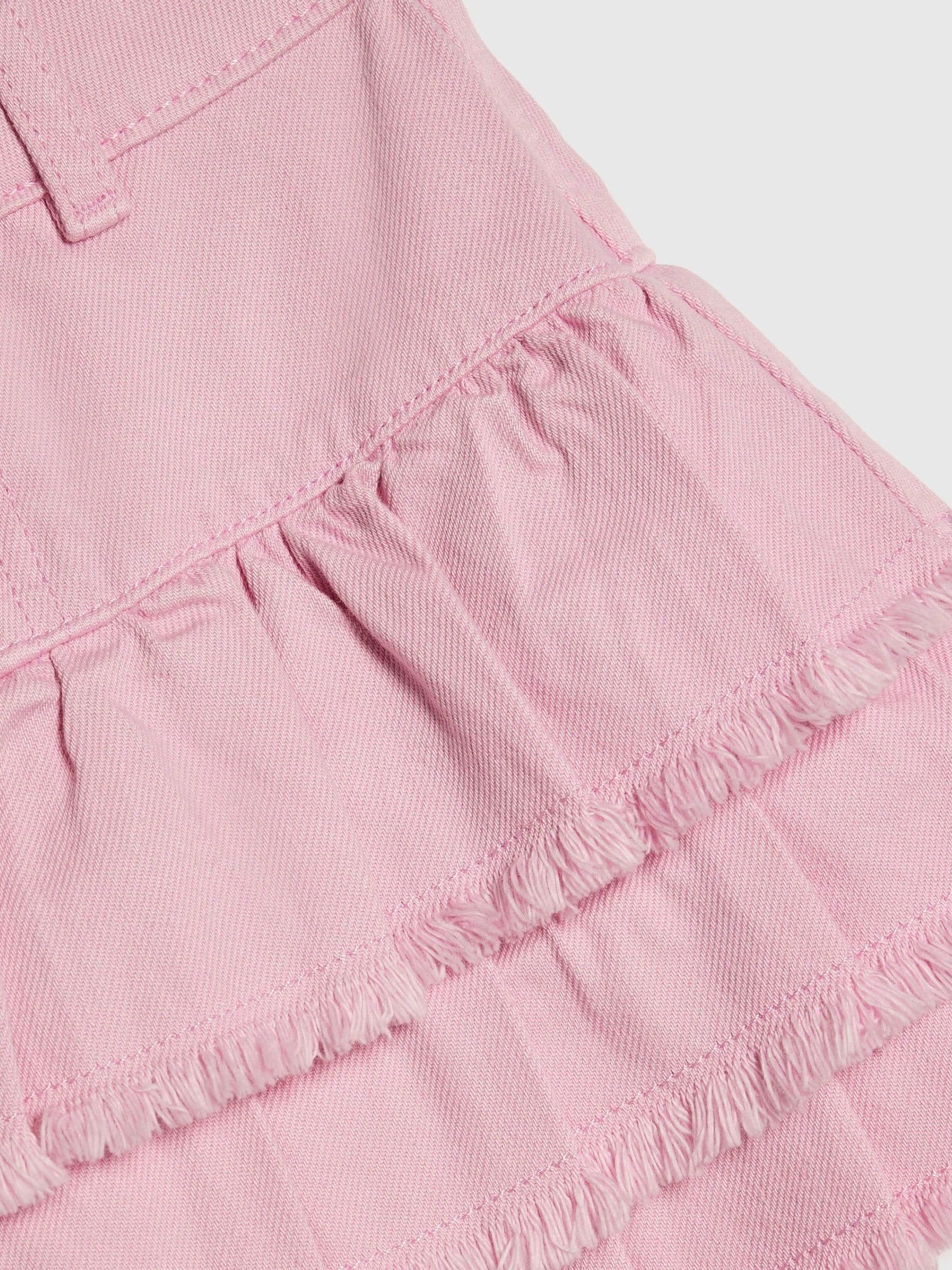 Dsiney Kidz - River Island Pink Denim Rara Skirt With Keychain image 4