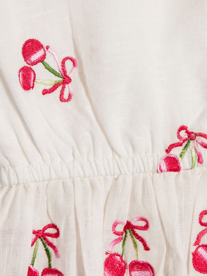 River Island White Cherry Frill Top & Rara Skort Set image 4