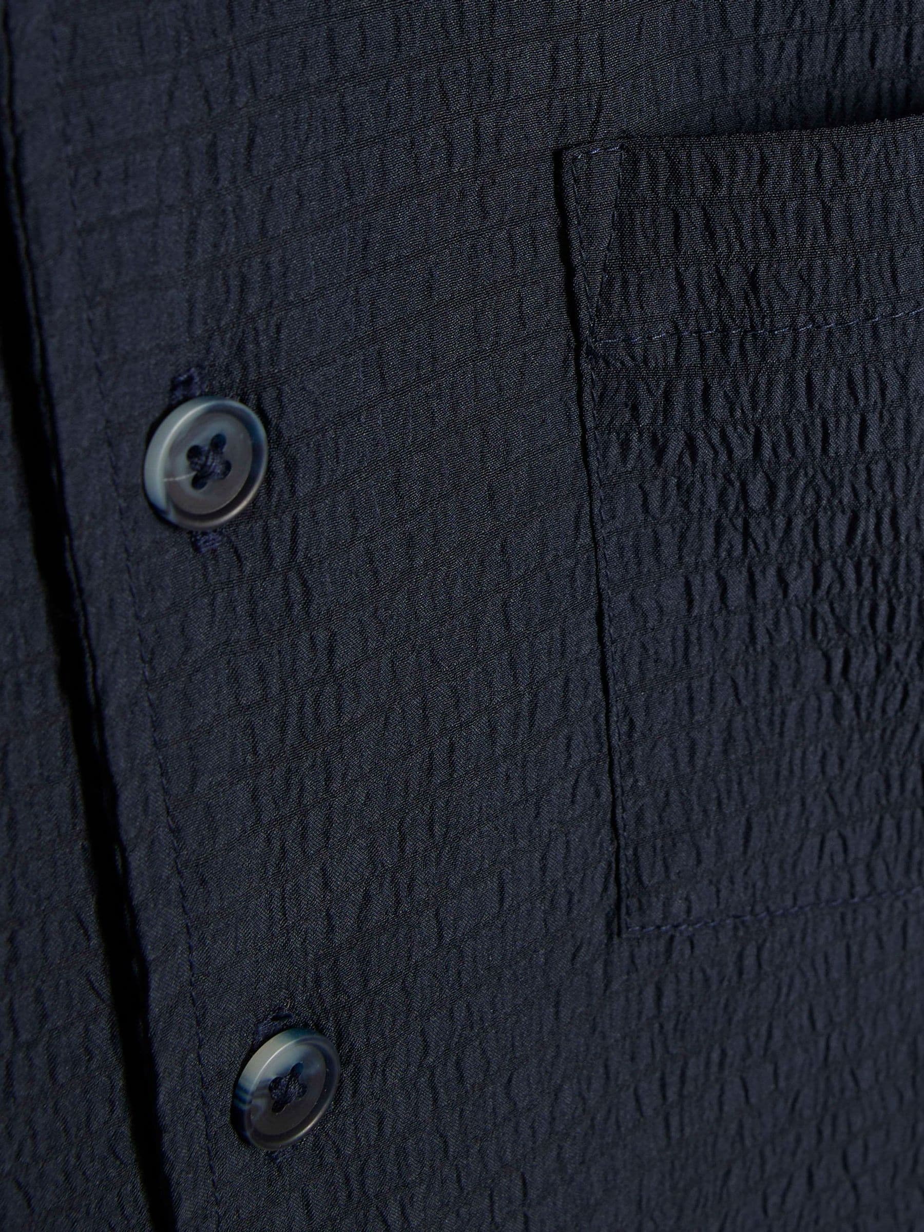 Dsiney Kidz - River Island Navy Textured Revere Shirt & Shorts Set image 4