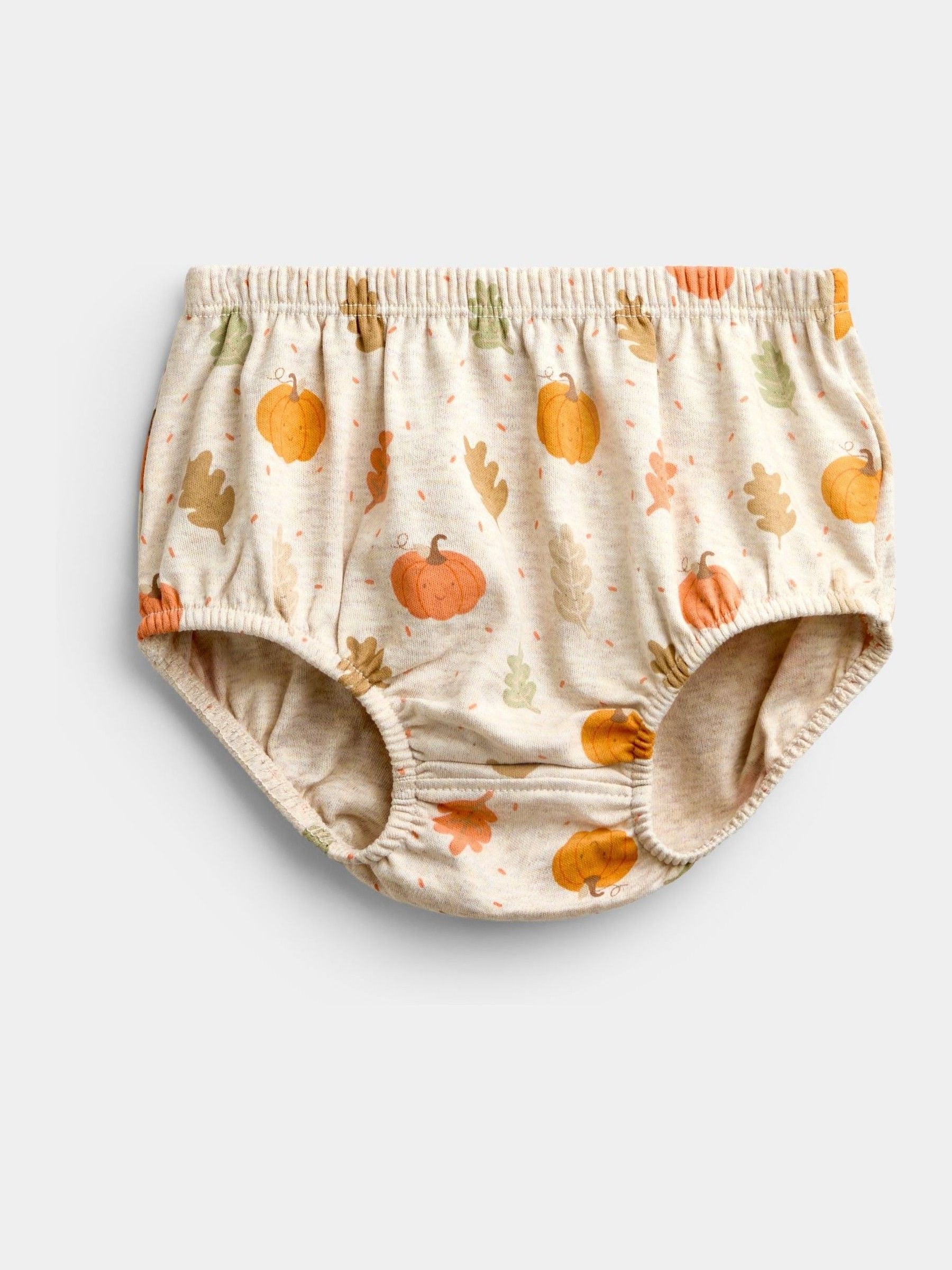 Dsiney Kidz - JoJo Maman Bébé Oatmeal Pumpkin Collared Printed Baby Dress & Knicker Set image 4