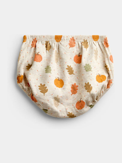 Dsiney Kidz - JoJo Maman Bébé Oatmeal Pumpkin Collared Printed Baby Dress & Knicker Set image 5