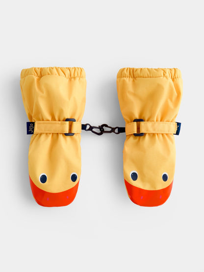 JoJo Maman Bébé Yellow Duck Fleece Lined Mittens - image 1