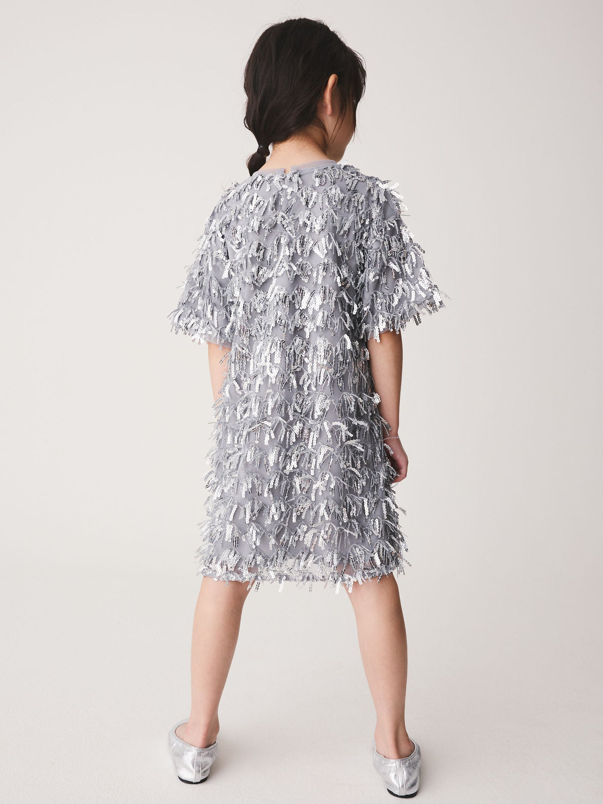 Silver Tassel Dress (3-16yrs) - image 3