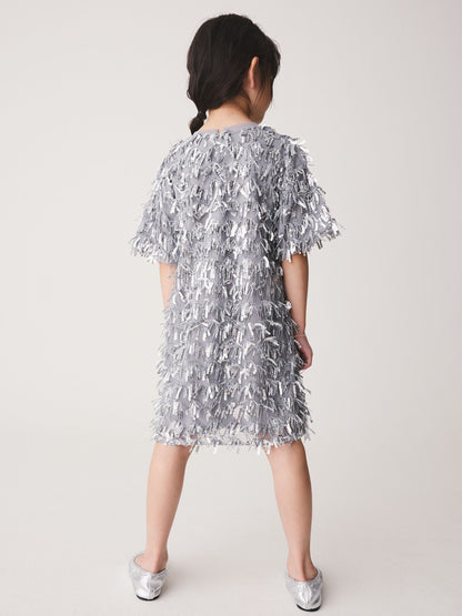 Silver Tassel Dress (3-16yrs) - image 3