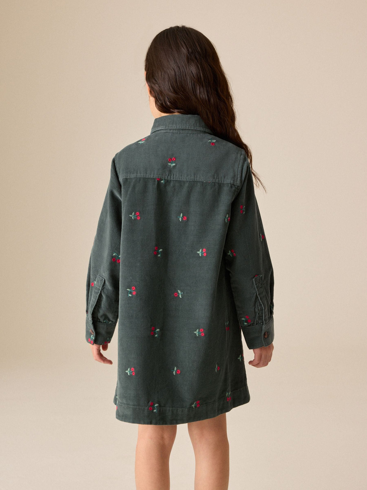 Green Green Cord Dress (3-16yrs) - image 3