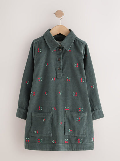 Green Green Cord Dress (3-16yrs) - image 5