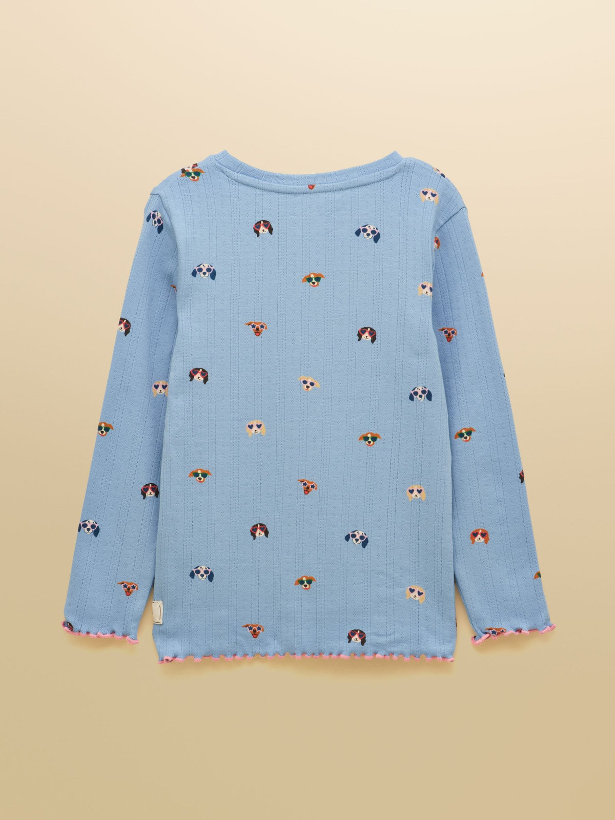 Joules Girls' Odelia Khaki & Blue Pack Of Two Long Sleeve Pointelle Tops - image 5