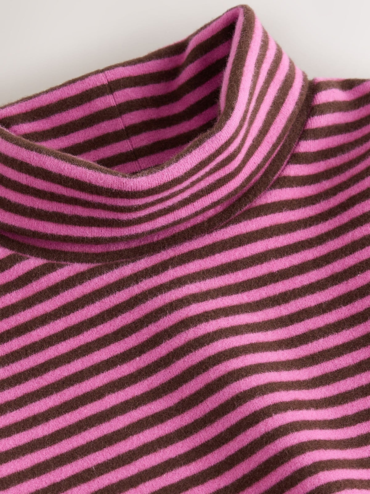Pink Stripe Long Sleeve Roll Neck Top (3mths-7yrs) - image 6
