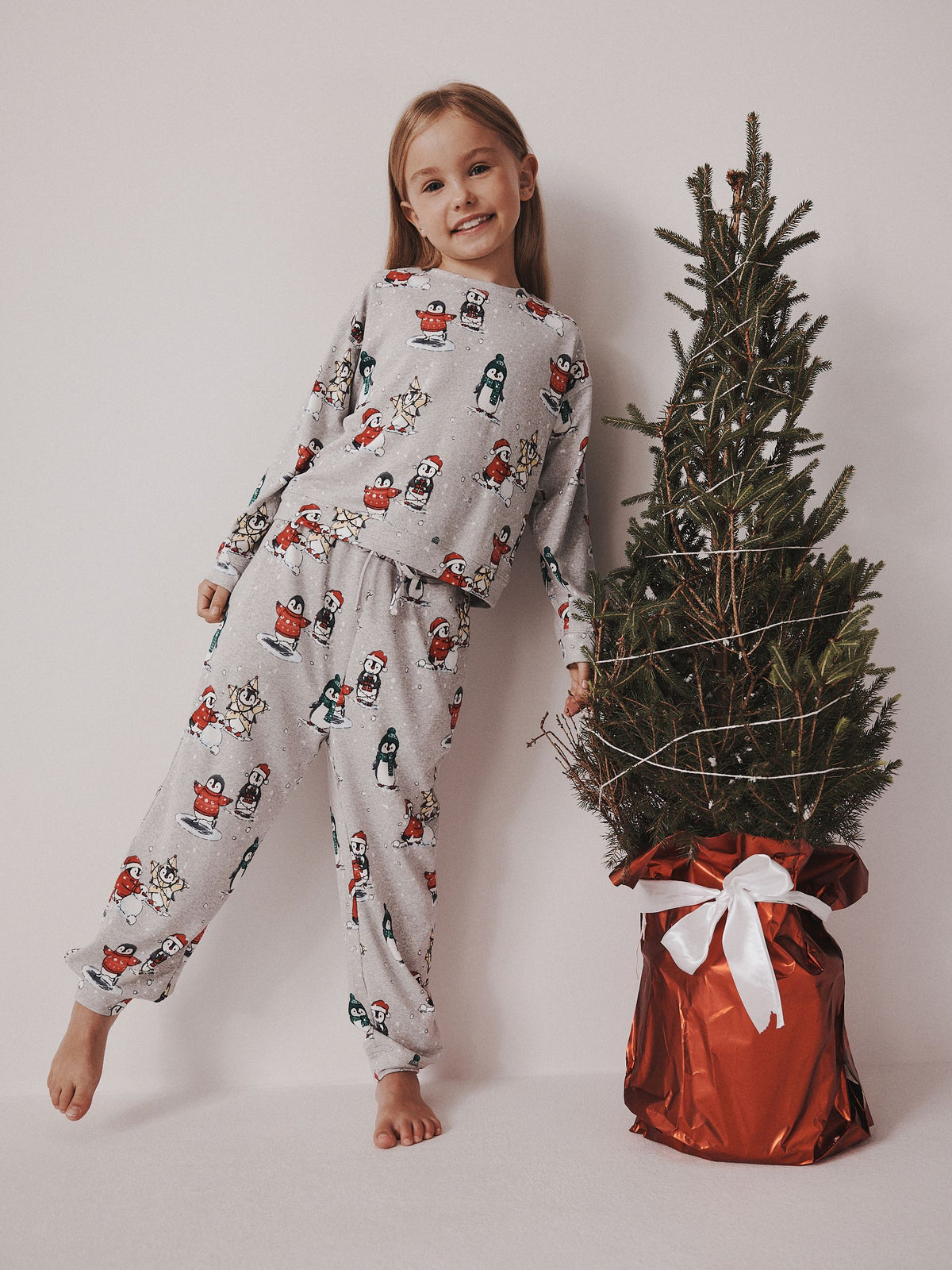 Grey Christmas Joggers Pyjamas 1 Pack (9mths-16yrs) - image 1