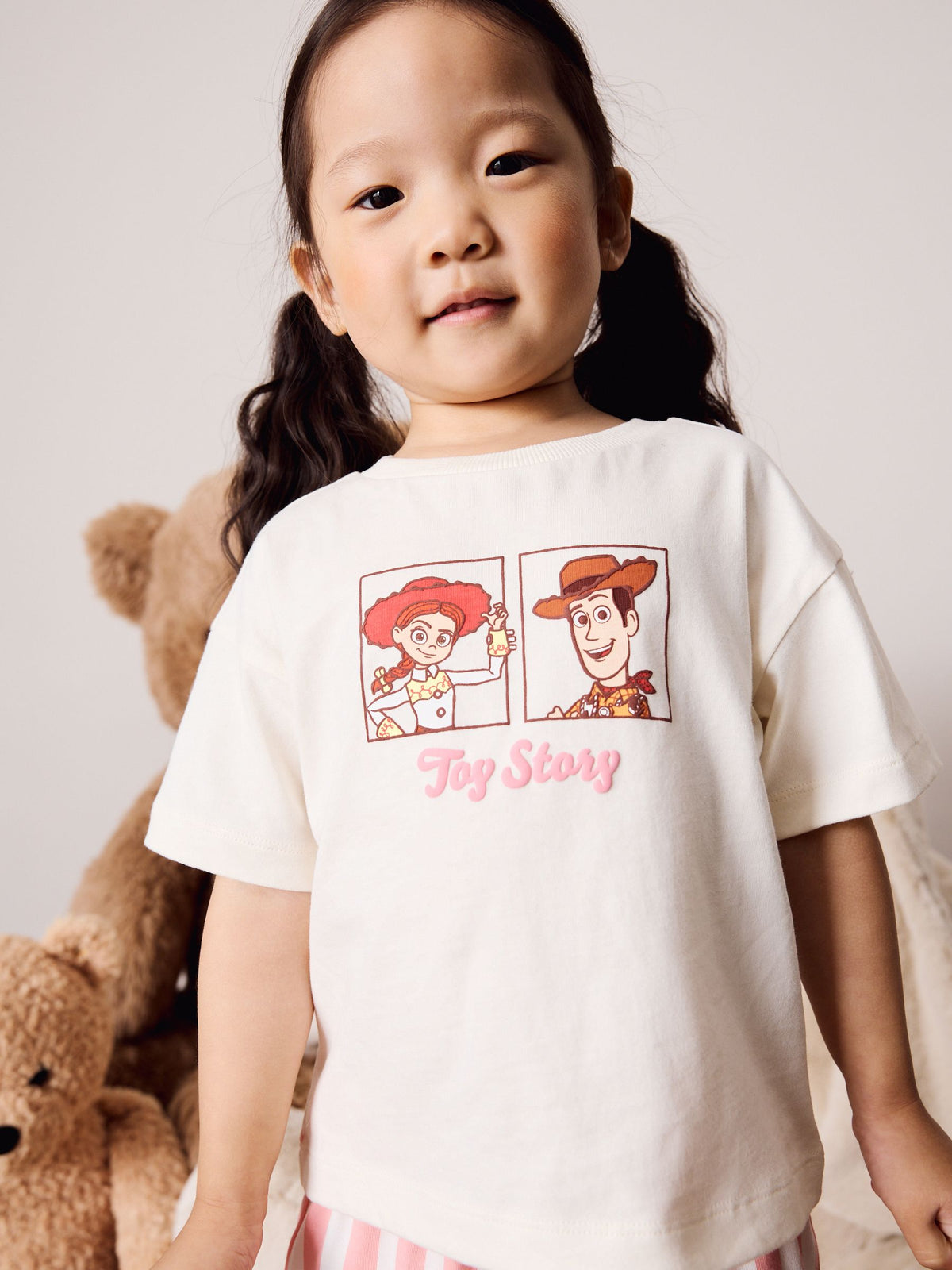 Ecru/Pink Toy Story Wide Leg Pyjamas 1 Pack (9mths-10yrs) - image 3