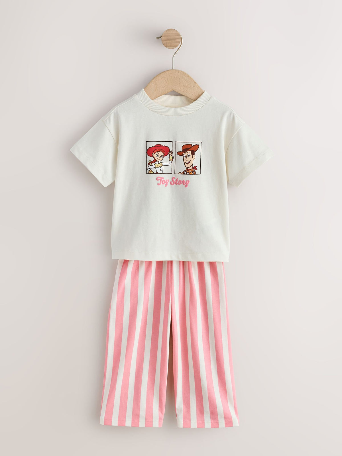 Ecru/Pink Toy Story Wide Leg Pyjamas 1 Pack (9mths-10yrs) - image 5