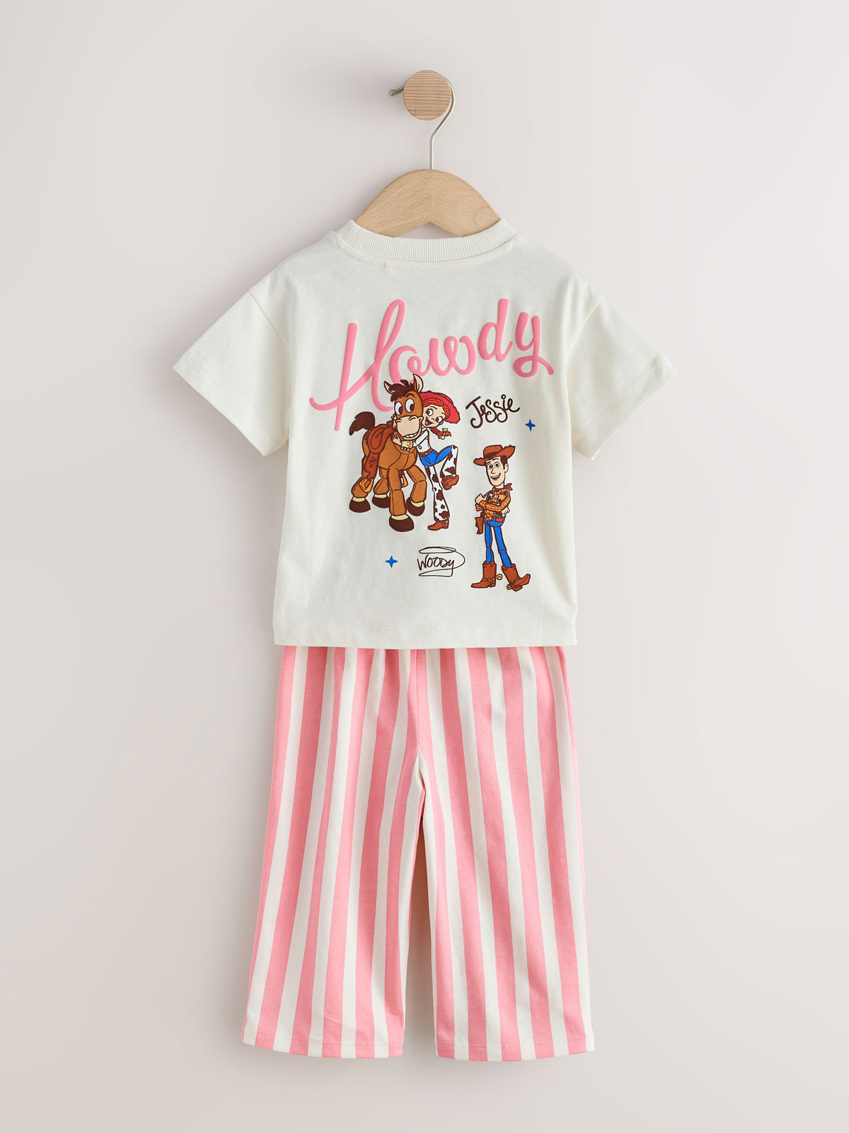 Ecru/Pink Toy Story Wide Leg Pyjamas 1 Pack (9mths-10yrs) - image 6