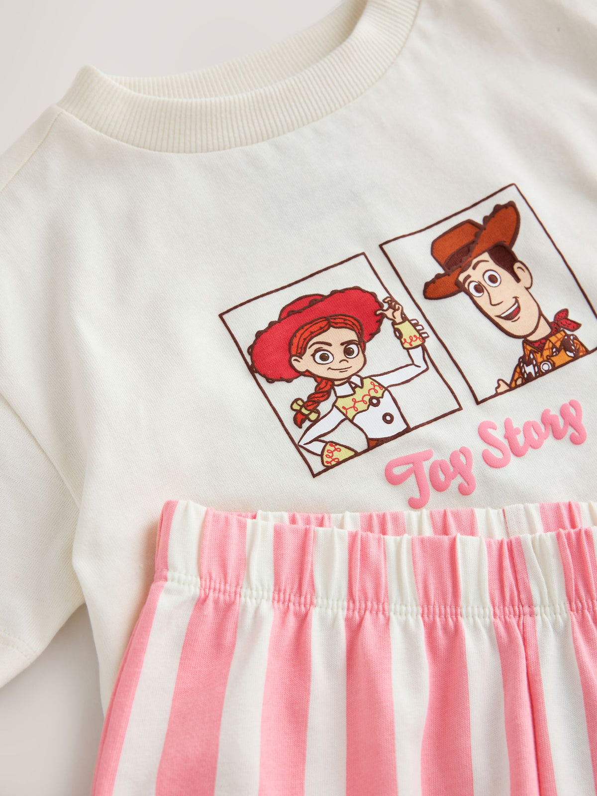 Ecru/Pink Toy Story Wide Leg Pyjamas 1 Pack (9mths-10yrs) - image 7