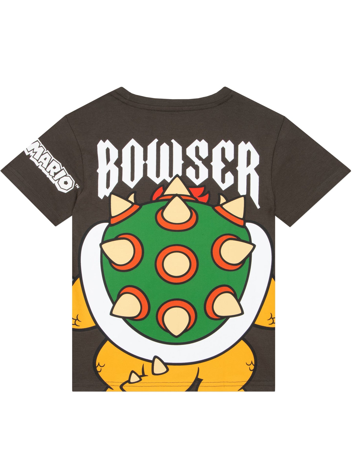 Character Grey Super Mario Bowser T-Shirt image 7
