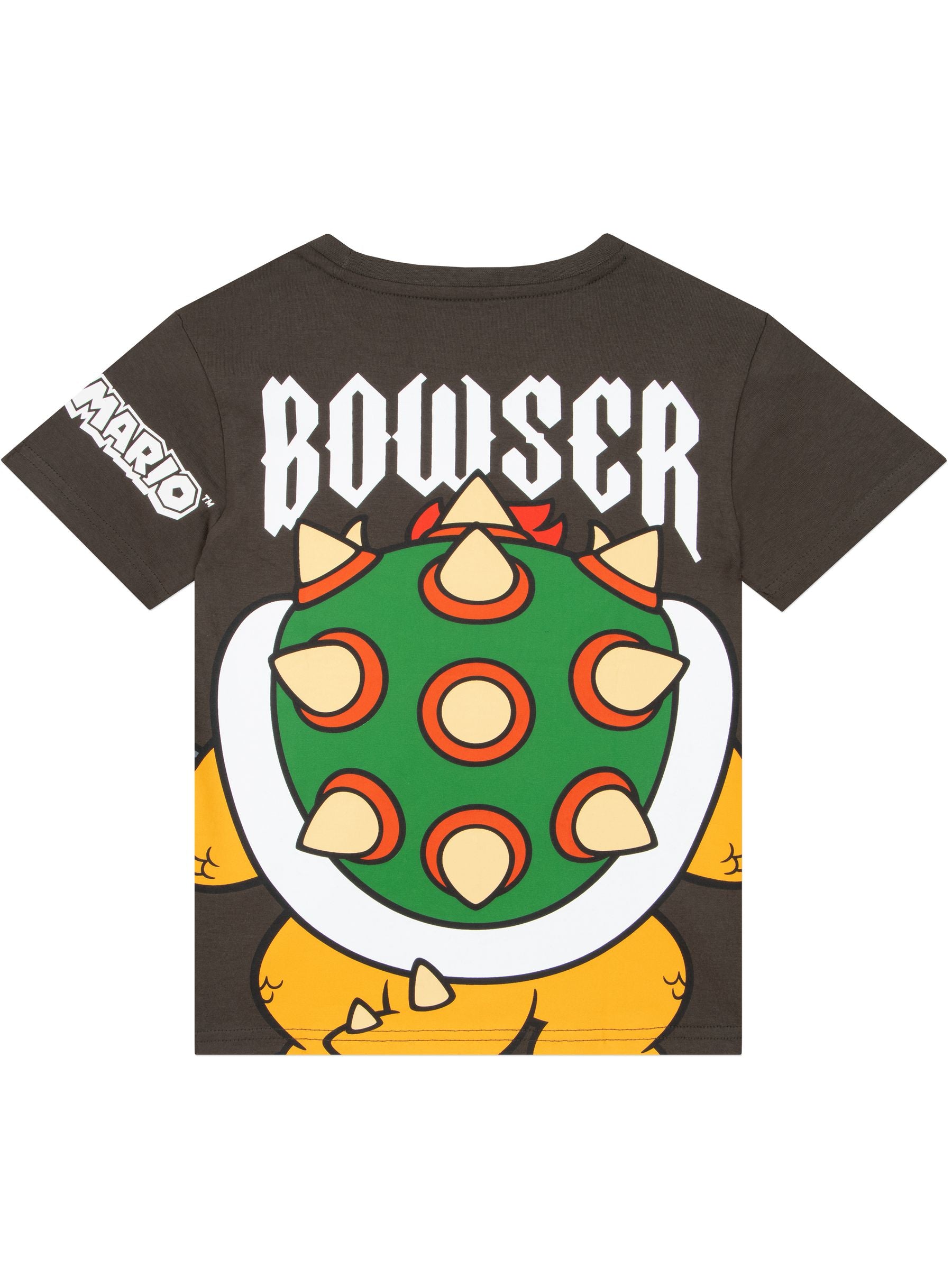 Character Grey Super Mario Bowser T-Shirt image 7