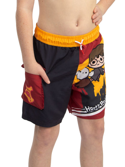Character Black Harry Potter Swimming Shorts image 3