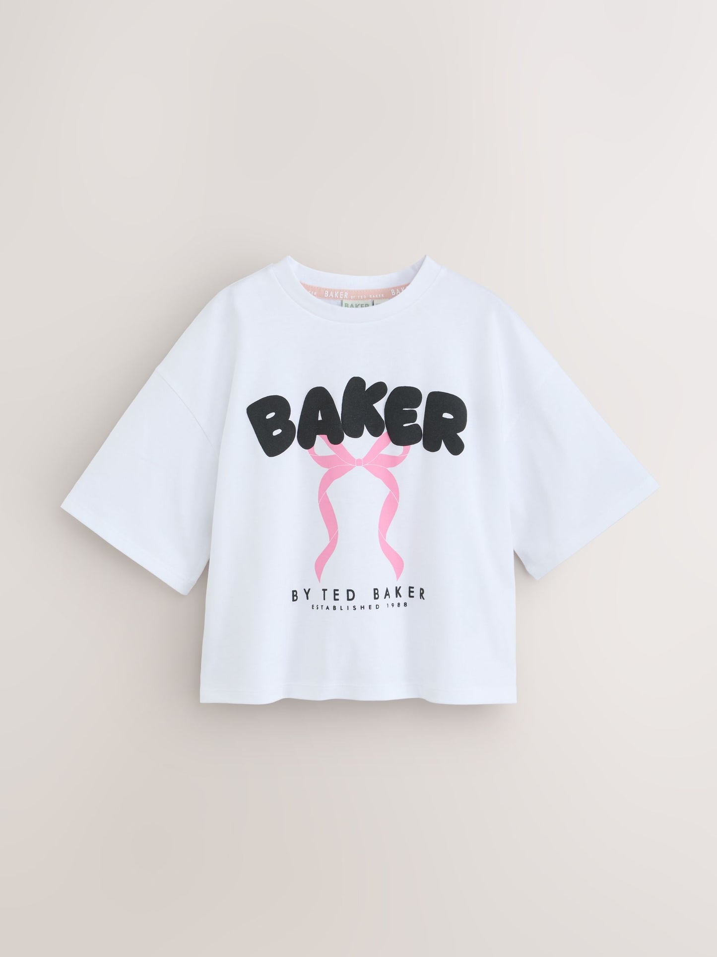 Dsiney Kidz - Baker by Ted Baker Pink 3 Pack Oversized Graphic T-Shirts image 4