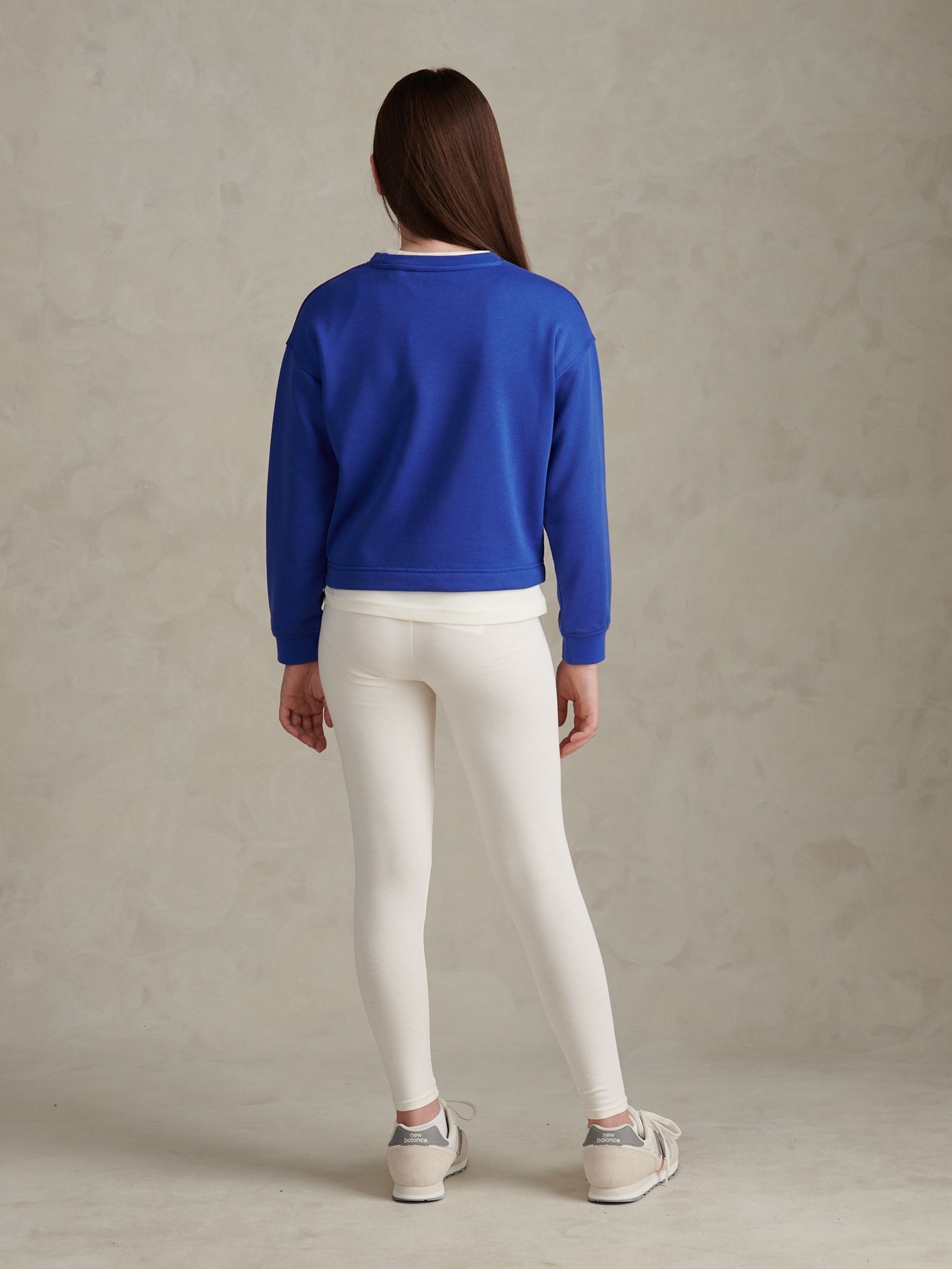Dsiney Kidz - U.S. Polo Assn Blue Graphic Boxy Sweat & Leggings Set image 2