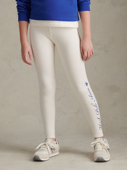 Dsiney Kidz - U.S. Polo Assn Blue Graphic Boxy Sweat & Leggings Set image 4
