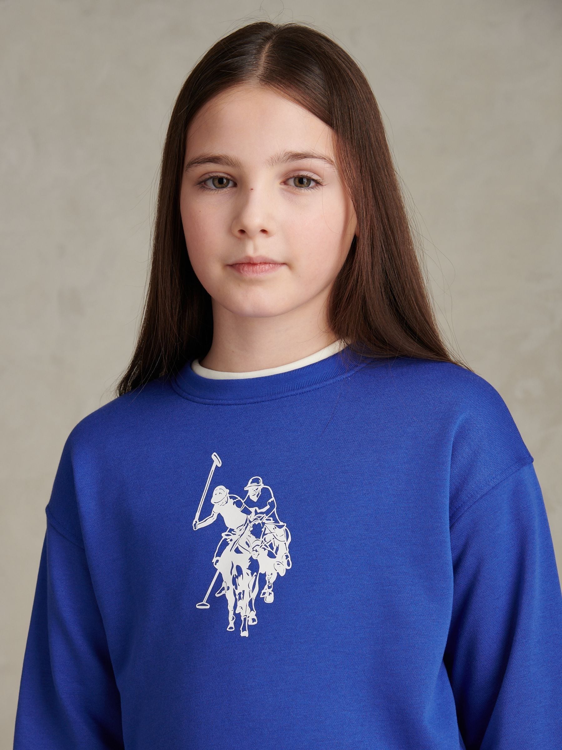 Dsiney Kidz - U.S. Polo Assn Blue Graphic Boxy Sweat & Leggings Set image 5