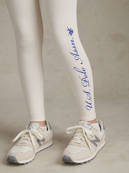 Dsiney Kidz - U.S. Polo Assn Blue Graphic Boxy Sweat & Leggings Set image 6