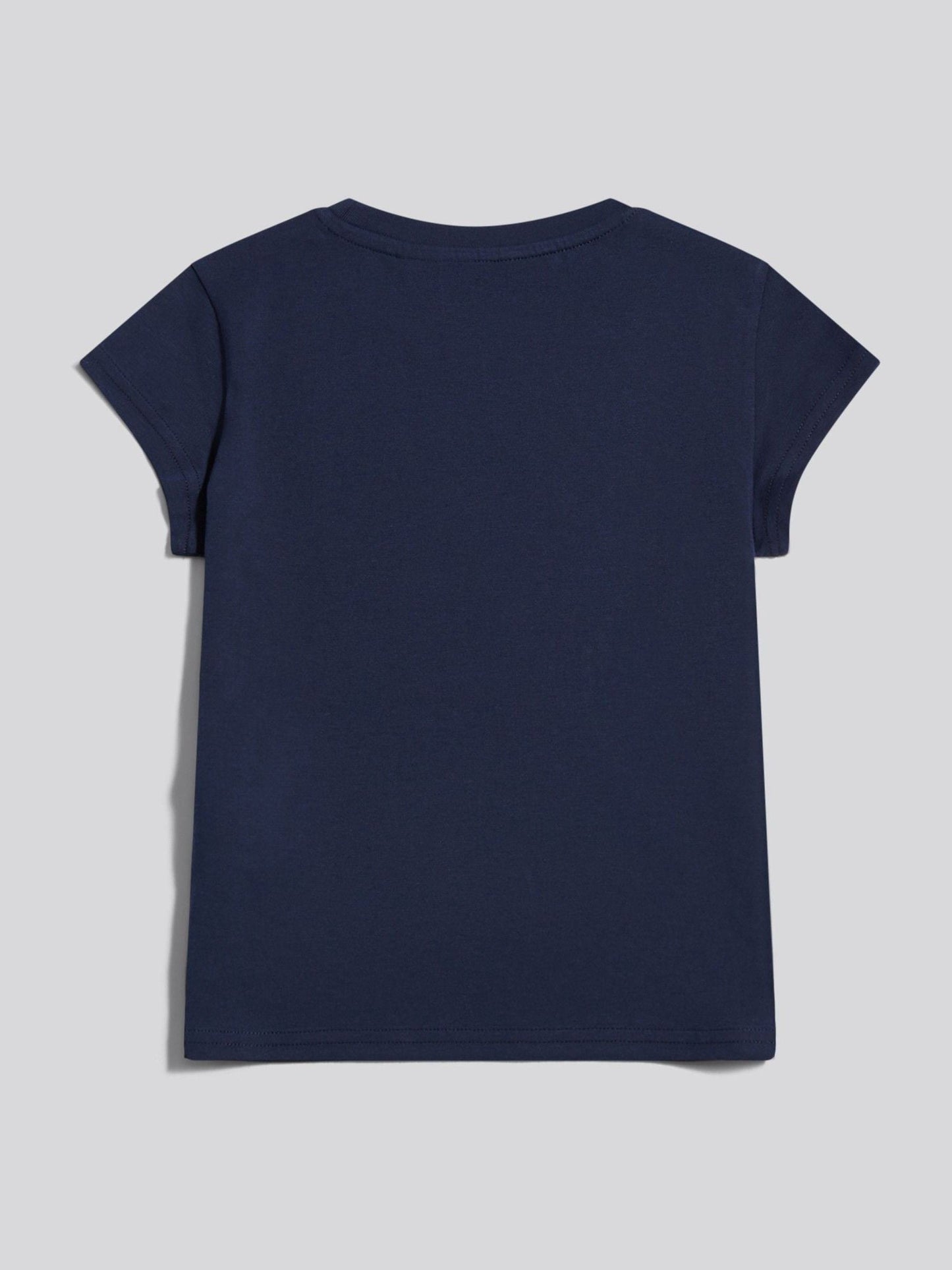 Dsiney Kidz - U.S. Polo Assn. Navy Iris Script Logo Cap Sleeve T-Shirt image 6